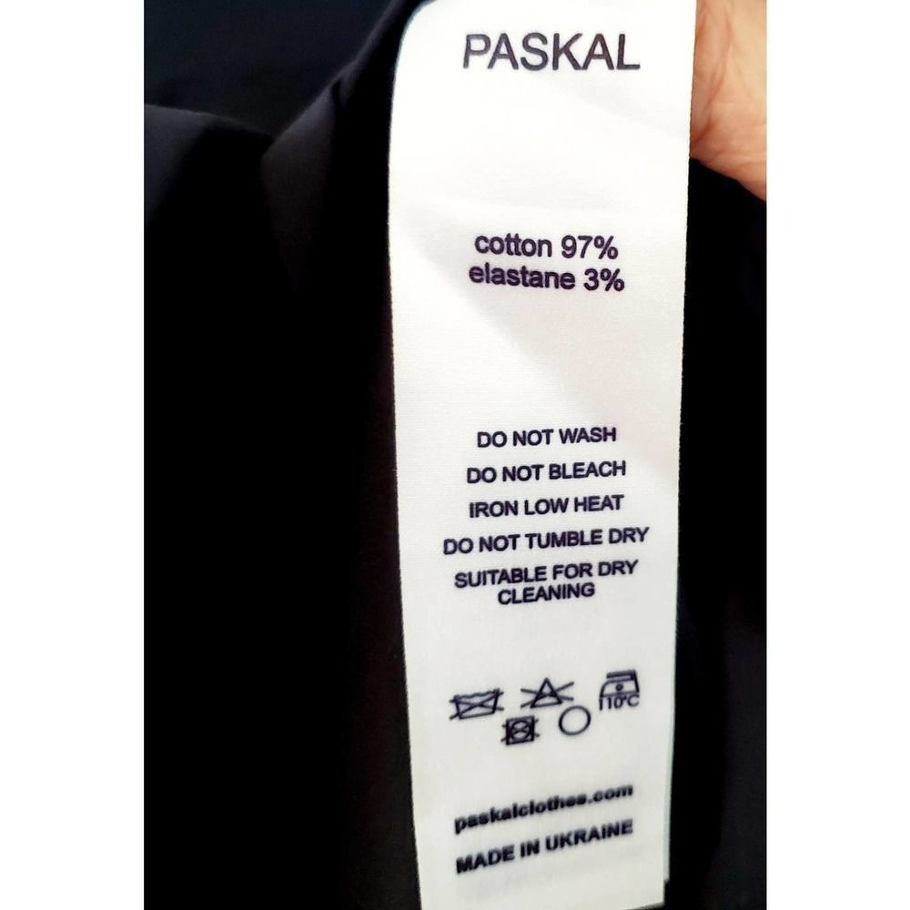 Paskal Puff Sleeve Flared A-Line black dress, Couture, size Medium - Picture 10 of 14